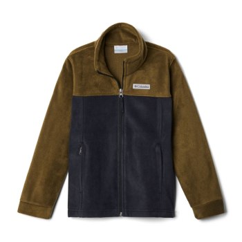 Columbia Jakne Za Dječake - Steens Mountain II Fleece Crne Maslinasto Zelene | FDVW-15487